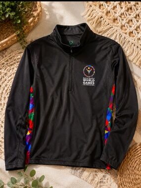 Special Olympics world games Los Angelo’s 2015 quarter zip performance pullover